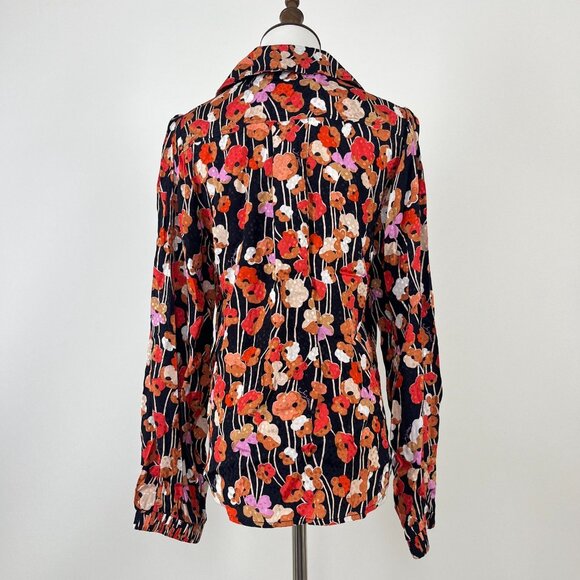$375 NWOT See By Chloé Floral Top Blouse Shirt Long Sleeve Size 40 Pullover - Picture 5 of 13